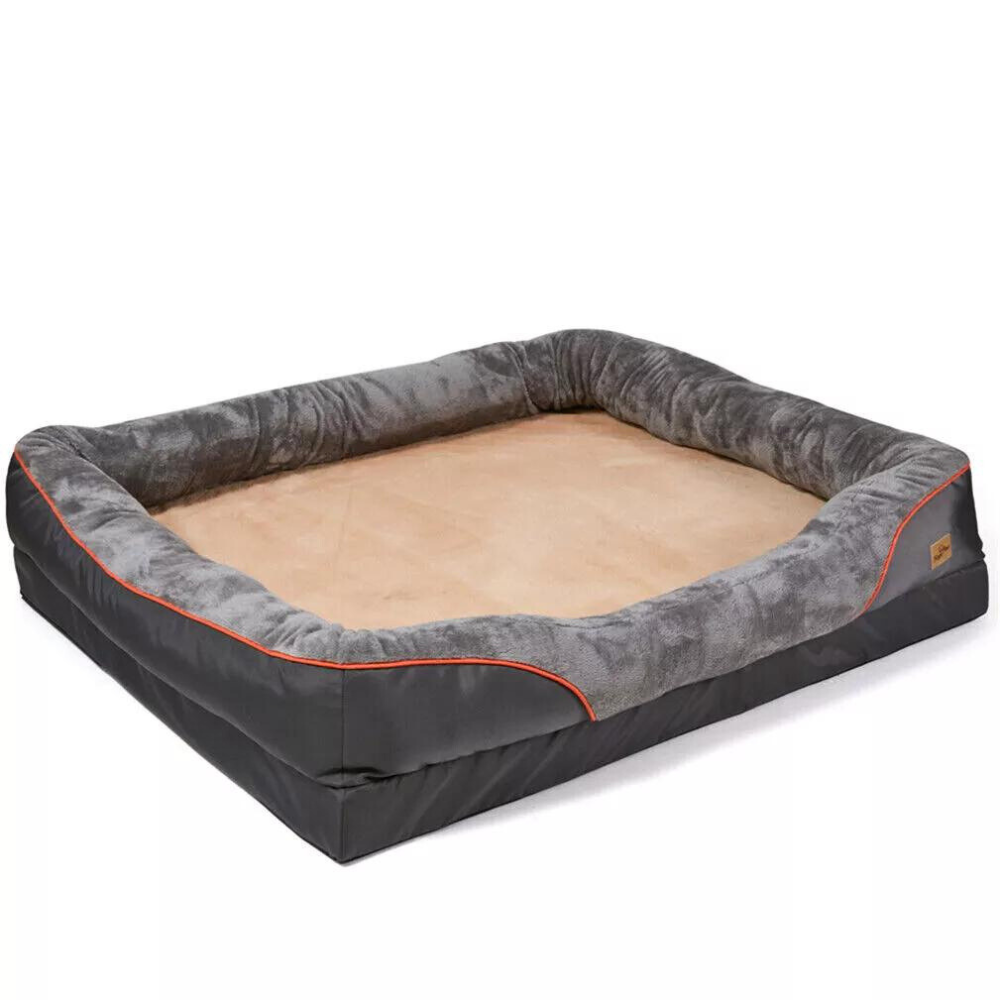 Removable And Washable Waterproof Large Dog Bed With Anti Allergy Fleece Cover Pet Beds