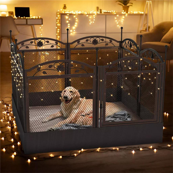 8 Panel Diy Heavy Duty Dog Playpen With Waterproof Pad Fences & Pens