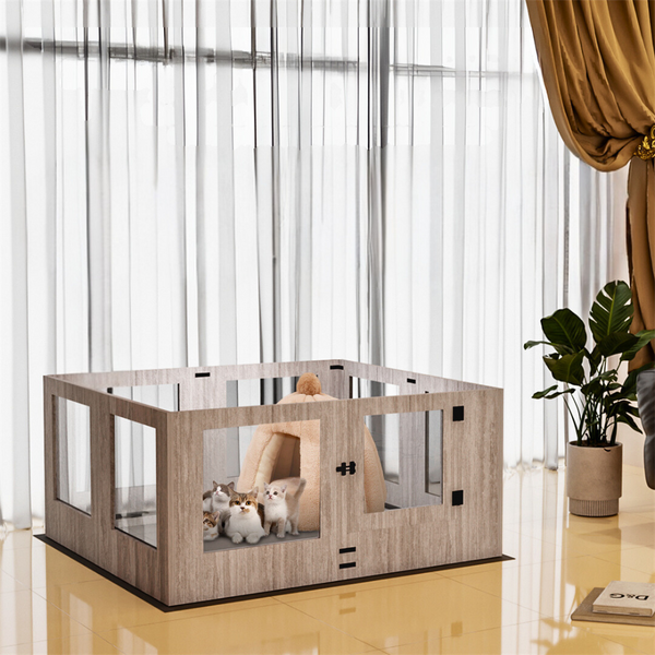 Premium Pet Whelping Box With Waterproof Fertility Pad Pet Beds