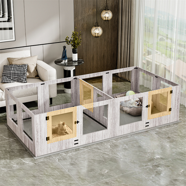 Premium Pet Whelping Box With Waterproof Fertility Pad Pet Beds