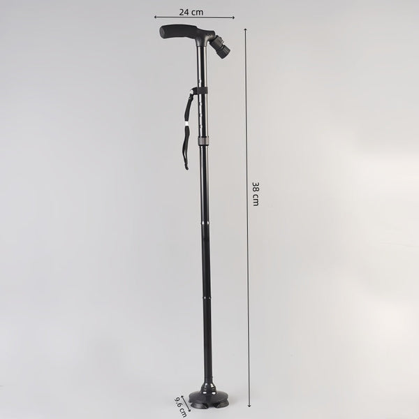 Foldable Walking Stick Cane Fixed Led Light Aid Walkers & Canes