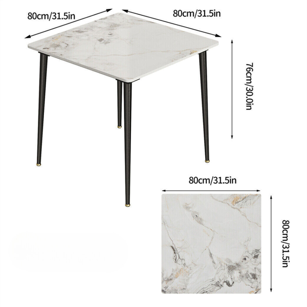 Square Marble Dining Table Perfect For Restaurants Kitchens Cafes And Shops Dining Tables