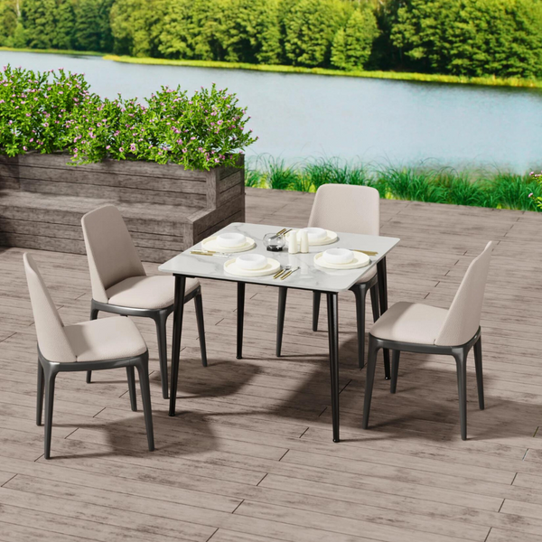 Square Marble Dining Table Perfect For Restaurants Kitchens Cafes And Shops Dining Tables