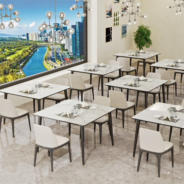 Square Marble Dining Table Perfect For Restaurants Kitchens Cafes And Shops Dining Tables