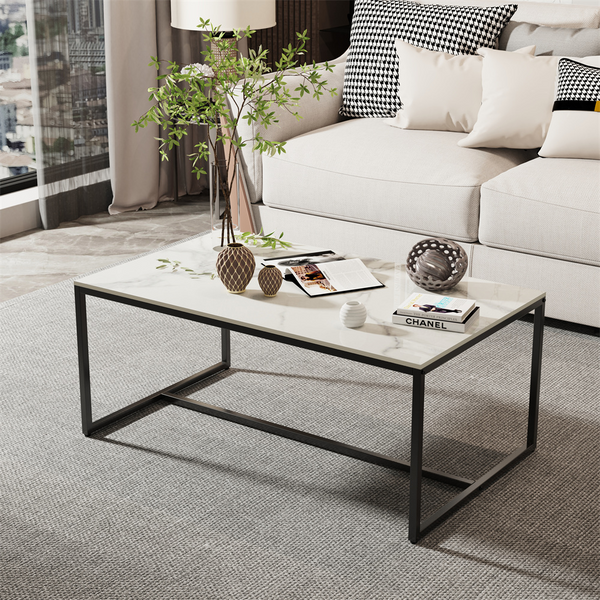 Rectangular Marble Coffee Table Coffee Tables