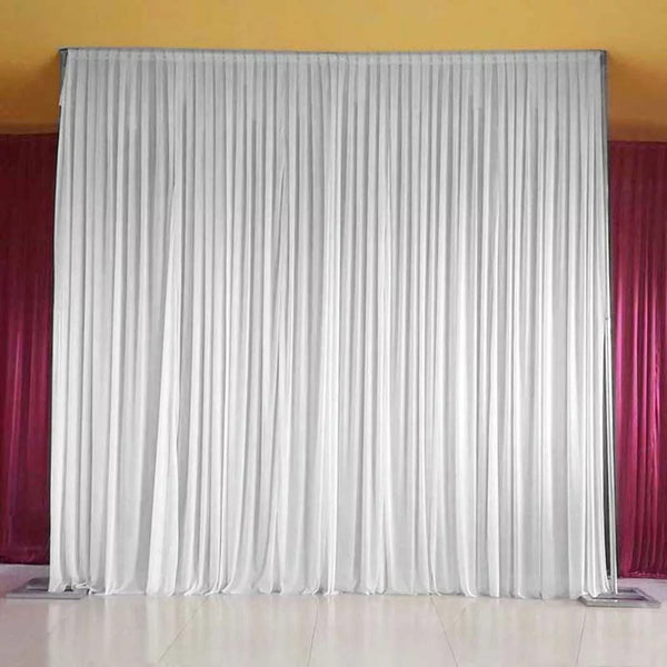 10Ft White Pleated Decoration Wedding Photography Backdrop Curtain Venue Decorations