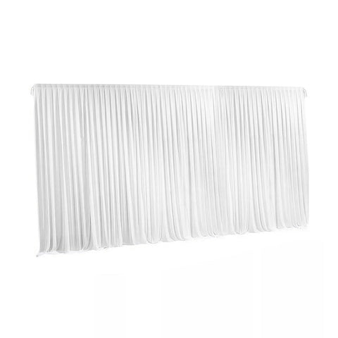10Ft White Pleated Decoration Wedding Photography Backdrop Curtain Venue Decorations