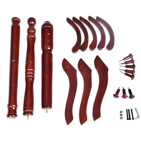 Solid Birch Wood Coat Racks Stand Floor Standing Hanger With Tripod Base Coat & Hat Racks