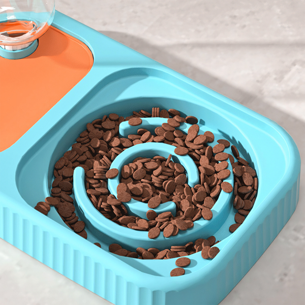 3 In 1 Pet Food Container With Automatic Drinking Bottle Dishes Feeders & Fountains