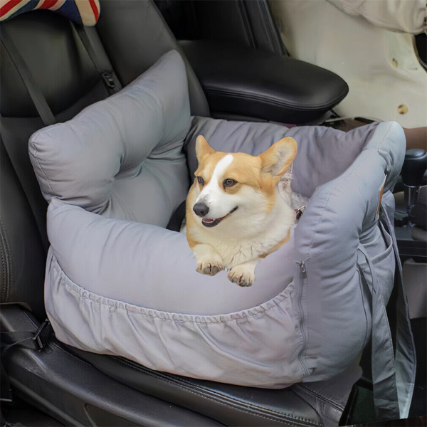 Dog Car Seat With Safety Belt Pet Booster Nest Cushion Pet Transport