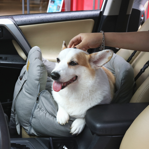 Dog Car Seat With Safety Belt Pet Booster Nest Cushion Pet Transport