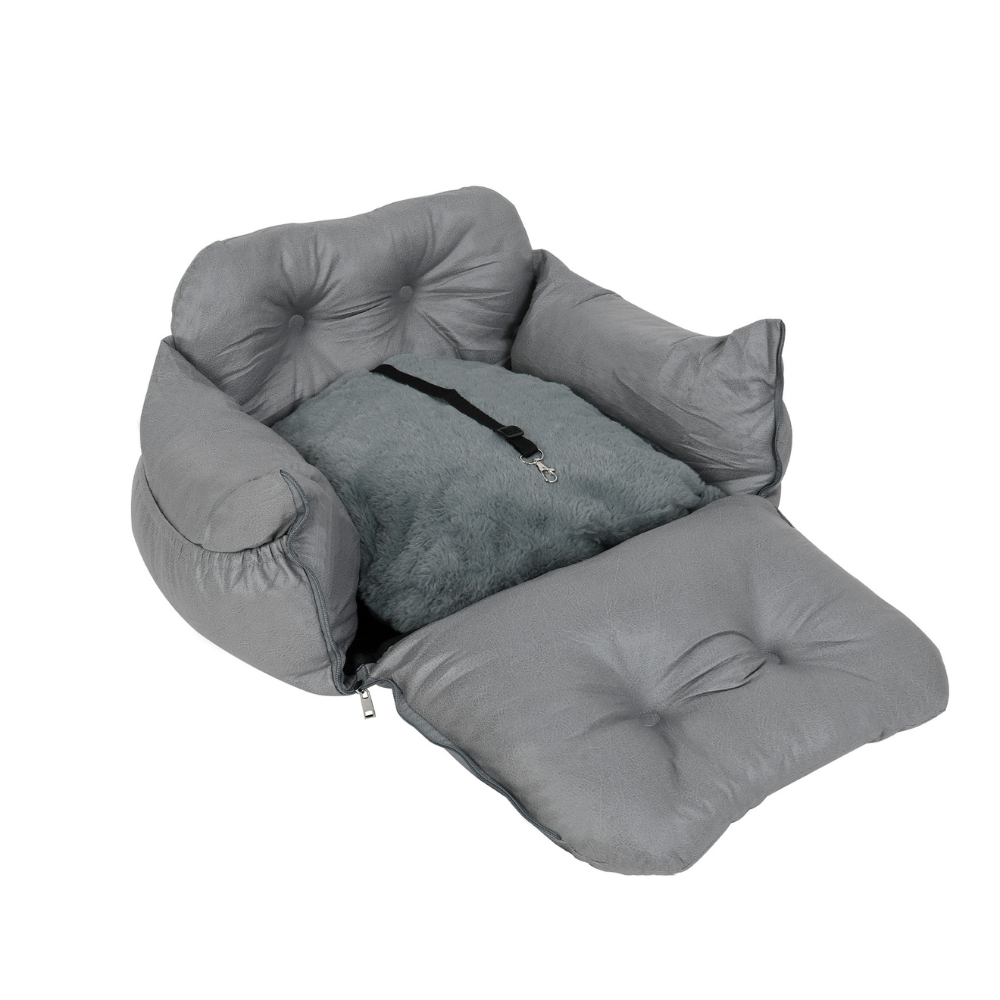 Dog Car Seat With Safety Belt Pet Booster Nest Cushion Pet Transport