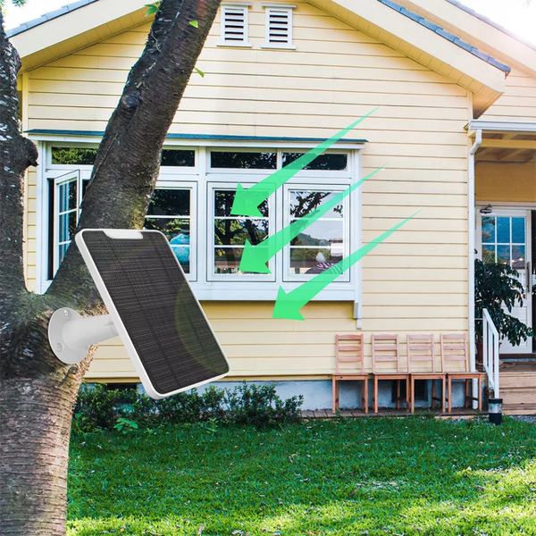 Weatherproof 4W Solar Panel For Arlo Pro 4/ 3/Ultra/Ultra 2/Pro Floodlight Camera Security Cameras