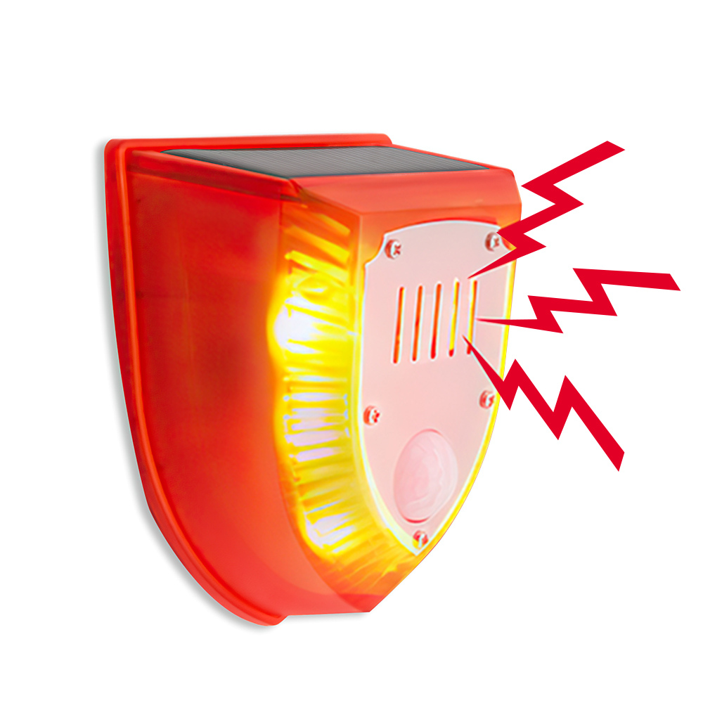 Solar Animal Repeller Motion Induction Detector Security Alarm Personal Alarms