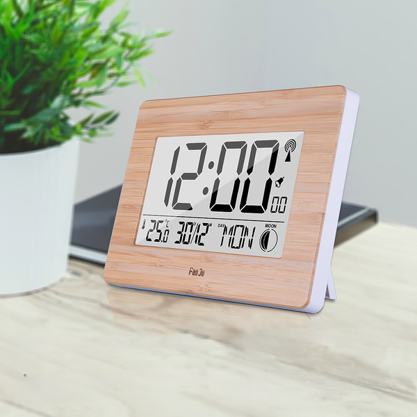 Large Lcd Screen Electronic Wall Desk Digital Alarm Clock Alarm Clocks & Clock Radios