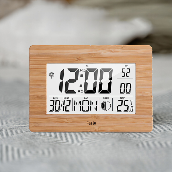 Large Lcd Screen Electronic Wall Desk Digital Alarm Clock Alarm Clocks & Clock Radios