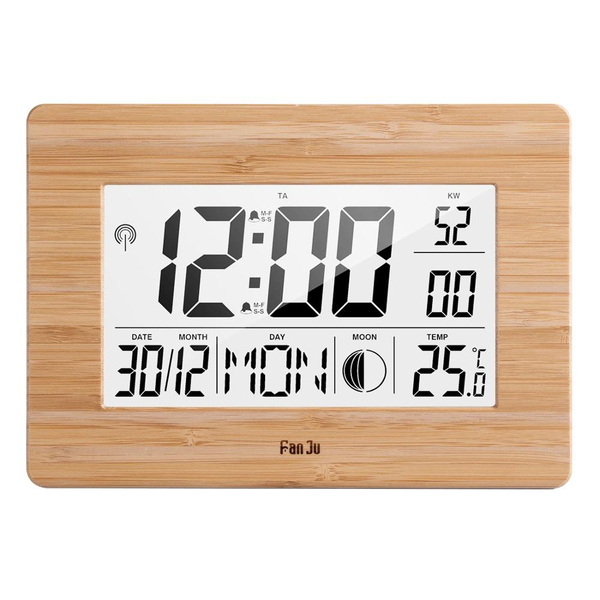 Large Lcd Screen Electronic Wall Desk Digital Alarm Clock Alarm Clocks & Clock Radios