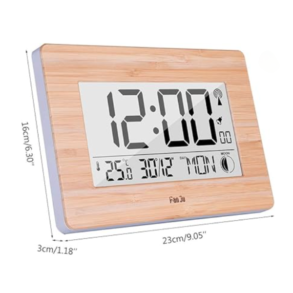 Large Lcd Screen Electronic Wall Desk Digital Alarm Clock Alarm Clocks & Clock Radios