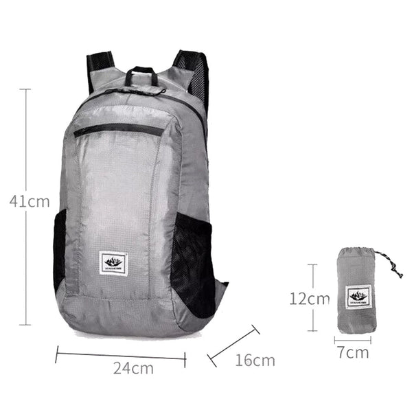 Outdoor Hiking Bag 20L Lightweight Foldable Waterproof Ultralight Backpack Rucksacks
