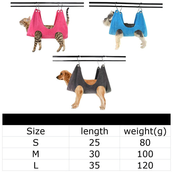 Pet Grooming Bag Hammock Helper Restraint Bags Bathing Trimming Nail Grey Large Dog Grooming