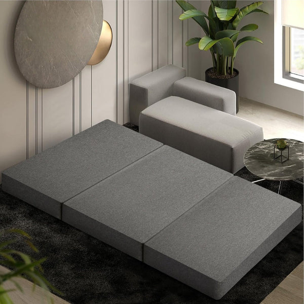 Folding Mattress Bamboo Fabric Foldable Foam Sofa Lounge Mattresses