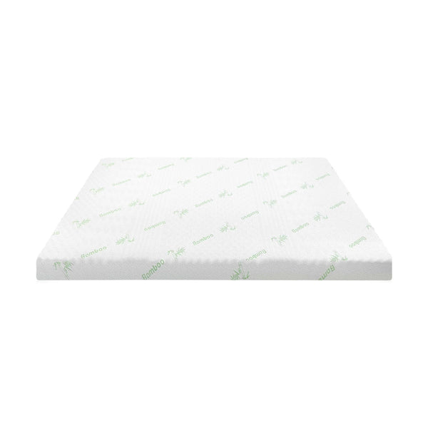 Memory Foam Mattress Topper 7 Zone Gel Bamboo Cover 5Cm Mattress Toppers & Protectors