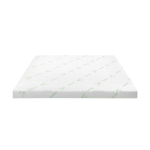 Memory Foam Mattress Topper 7 Zone Gel Bamboo Cover 5Cm Mattress Toppers & Protectors