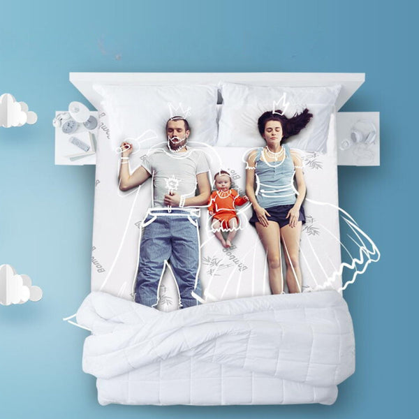 Memory Foam Mattress Topper 7 Zone Gel Bamboo Cover 5Cm Mattress Toppers & Protectors