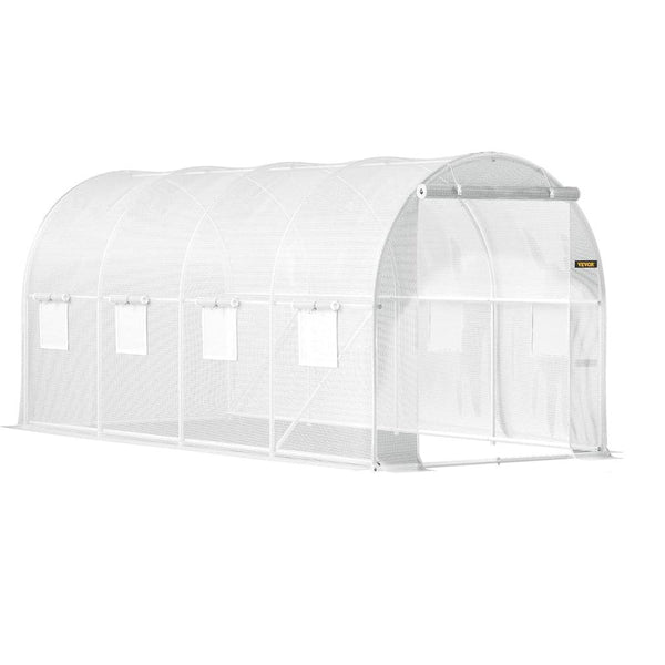 Walk In Tunnel Greenhouse Galvanized Frame & Waterproof Cover Greenhouses