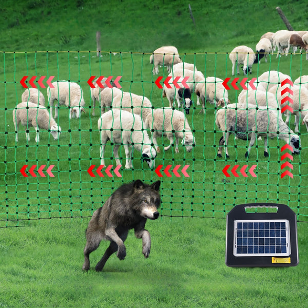 Electric Fence Netting Pe Fencing With Posts & Double Spiked Stakes Electric Fencing