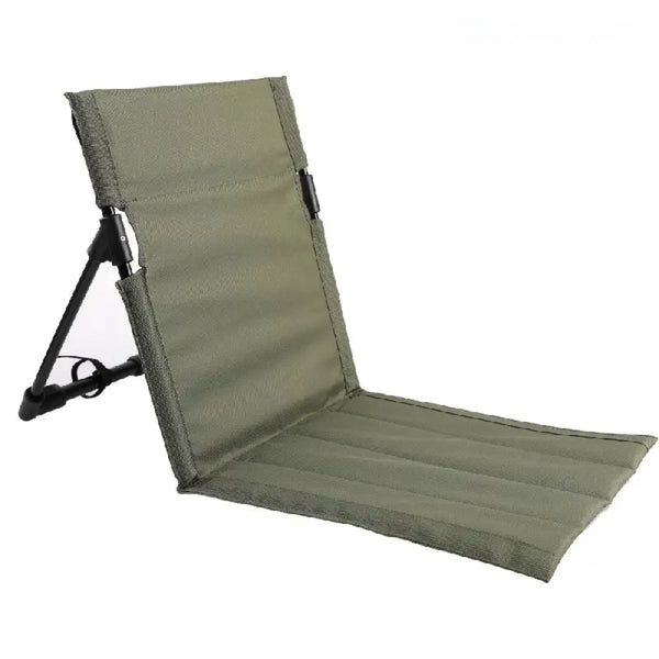 Foldable Camping Chair Outdoor Garden Park Single Lazy Backrest Cushion Camping Chairs