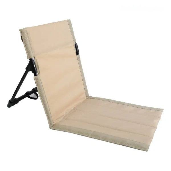 Foldable Camping Chair Outdoor Garden Park Single Lazy Backrest Cushion Camping Chairs