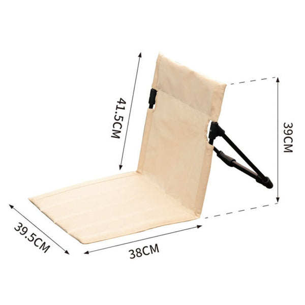 Foldable Camping Chair Outdoor Garden Park Single Lazy Backrest Cushion Camping Chairs