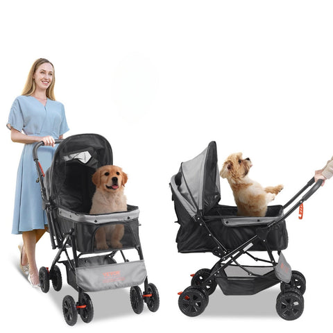 4 Wheel Pet Stroller For Dogs And Cats Perfect Travel Exercise Everyday Use Dog Strollers