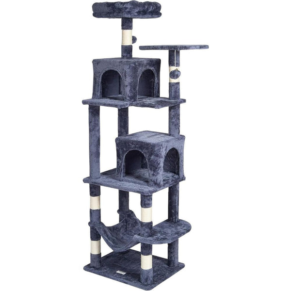 Cat Tower With 2 Condos Sisal Scratching Post Furniture & Scratchers