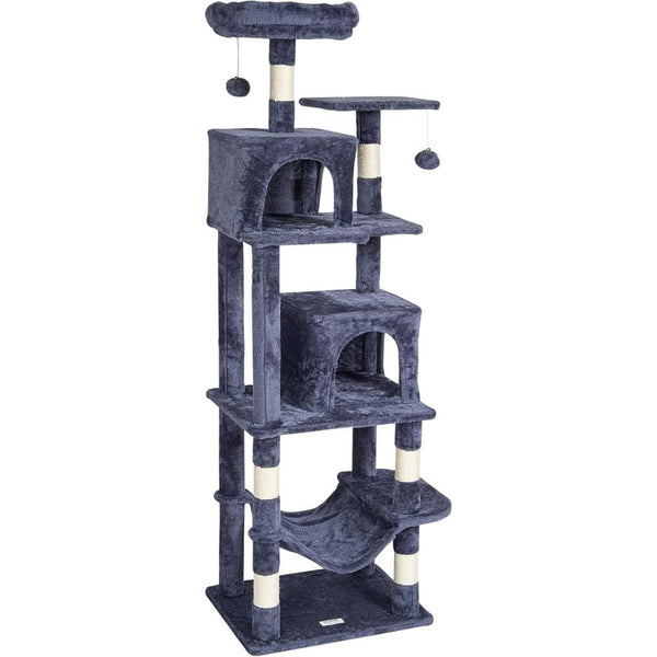 Cat Tower With 2 Condos Sisal Scratching Post Furniture & Scratchers