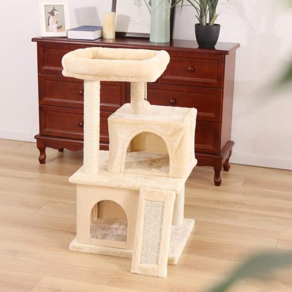 Cat Tree Tower House Condo Perch Entertainment Scratching For Kitten Multi Level Furniture & Scratchers