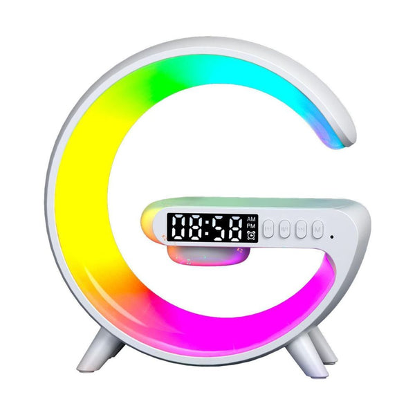 Smart G Lamp Night Light Bluetooth Speaker Wireless Charger Led Rgb Alarm Clock Chargers & Cradles