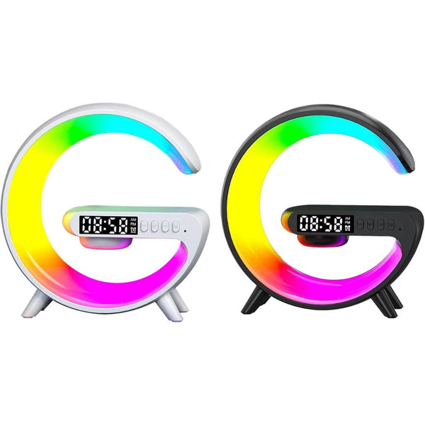 Smart G Lamp Night Light Bluetooth Speaker Wireless Charger Led Rgb Alarm Clock Chargers & Cradles