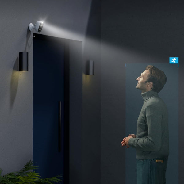 4Mp Cube Wifi Outdoor Camera With Spotlight Motion Detection 2 Way Audio Surveillance Cameras Security Cameras