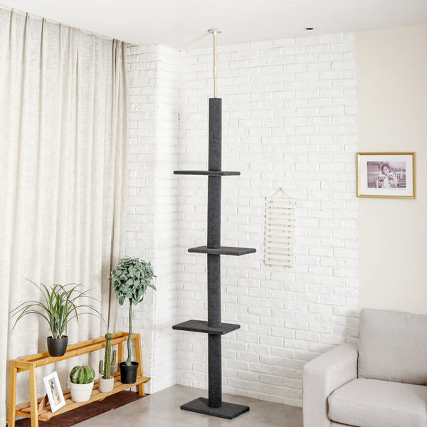 Cat Tree Condo Scratching Post Floor To Ceiling Furniture & Scratchers