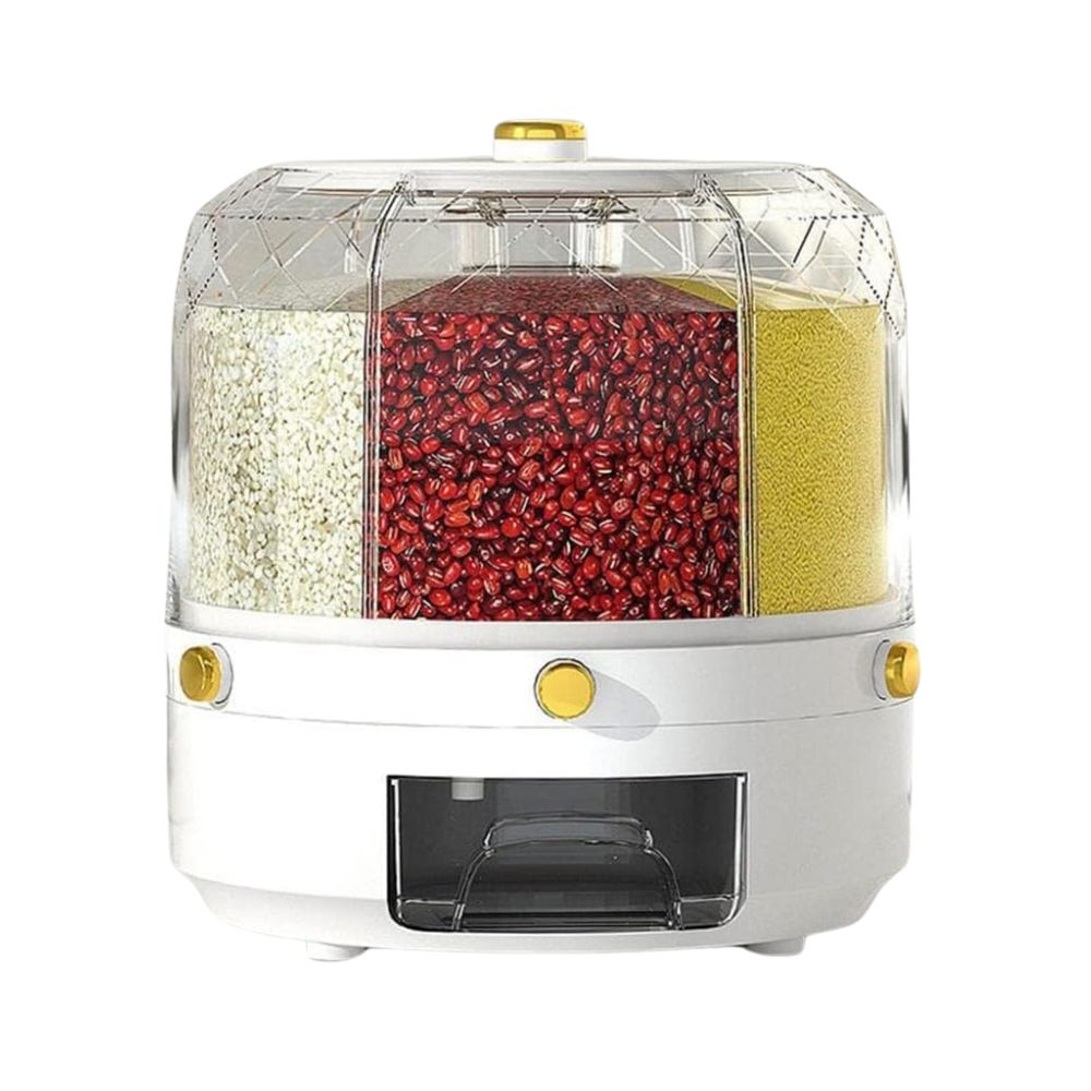 Moisture Proof 360 Rotating Rice Dispenser Food Storage Containers