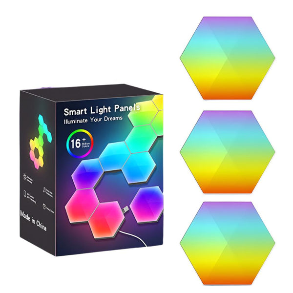 Rgb Smart Hexagonal Wall Lamp Color Changing Lamps