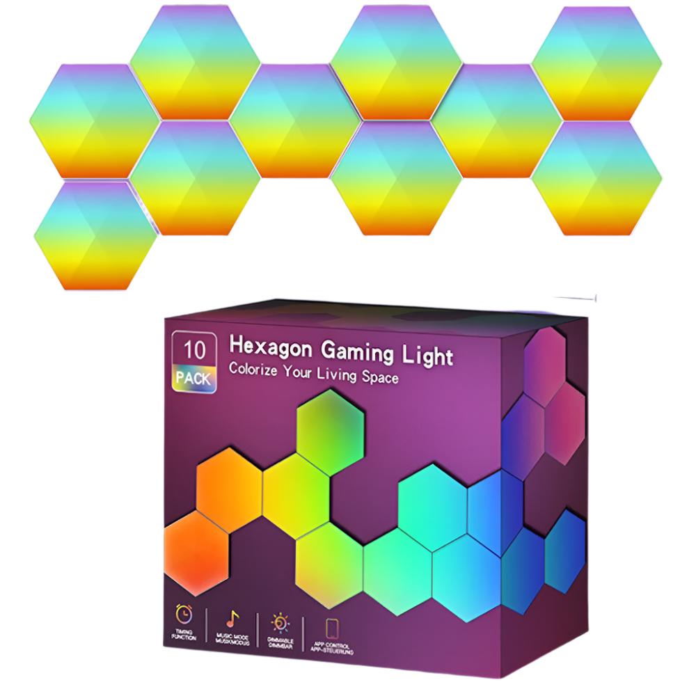 Rgb Smart Hexagonal Wall Lamp Color Changing Lamps