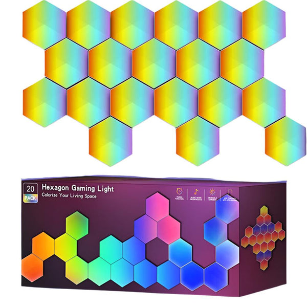Rgb Smart Hexagonal Wall Lamp Color Changing Lamps