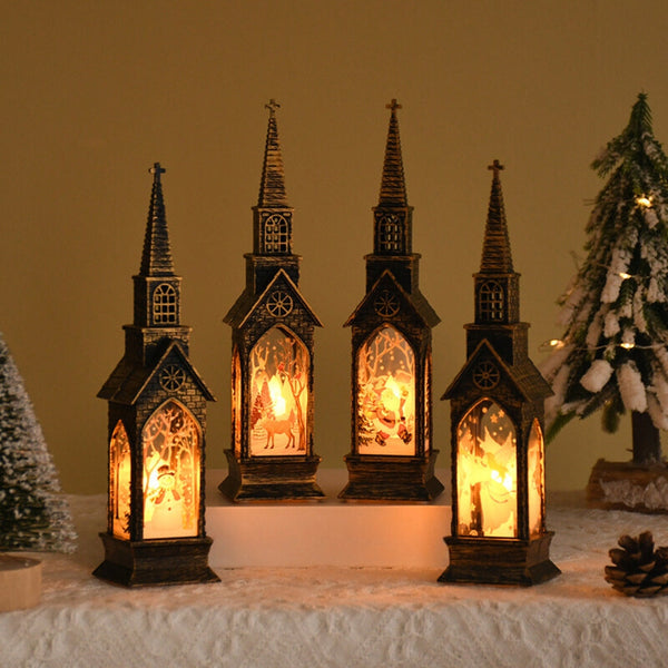 Christmas Led Night Light Lantern Lamp Table Night Lights