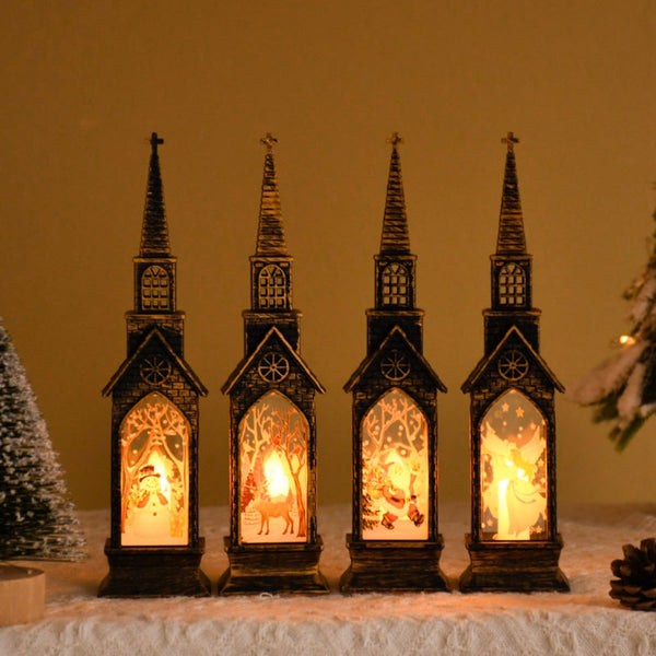 Christmas Led Night Light Lantern Lamp Table Night Lights