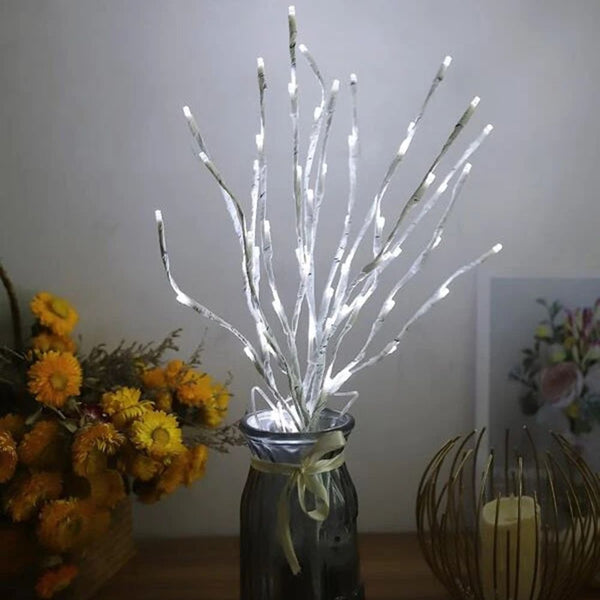 Led White Birch Branch Light For Festive Home And Wedding Decor String Lights