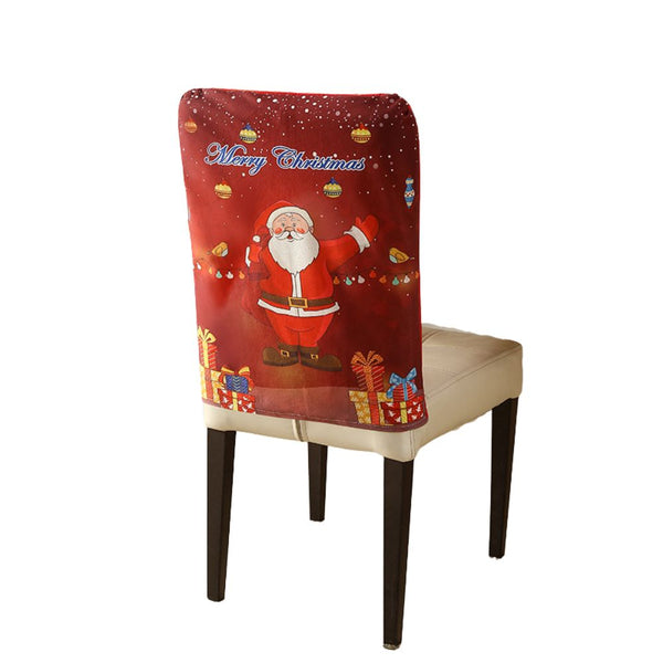 Christmas Chair Cover Festive Stretchable And Washable Slipcover For Dining Room Chairs Chair Covers