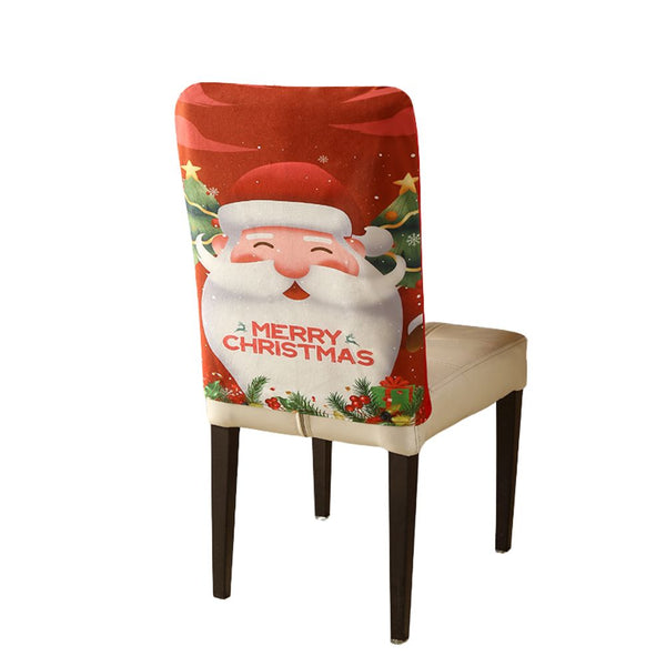 Christmas Chair Cover Festive Stretchable And Washable Slipcover For Dining Room Chairs Chair Covers